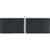  Granite Collection PuzzlePiece R Series 9.5' x 3' Anti-Fatigue Floor Mat in Granite Onyx, 114'' W x 36'' D, 3/4'' Thick