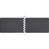  Original Collection PuzzlePiece R Series 9.5' x 3' in Gray, 114'' W x 36'' D, 3/4'' Thick