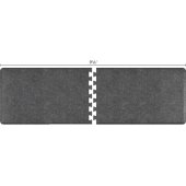 Granite Collection PuzzlePiece R Series 9.5' x 3' in Granite Steel, 114'' W x 36'' D, 3/4'' Thick