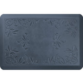  Signature Heirloom Blue on Gray - Lagoon - 24''W x 36''D x 0.75''H