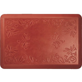  Signature Heirloom Red on Tan - Sunset - 24''W x 36''D x 0.75''H