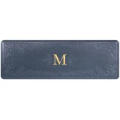  Signature Collection Heirloom 6' x 2' Anti-Fatigue Floor Mat in Lagoon with Blue on Gray Base, 72'' W x 24'' D x 3/4'' Thick