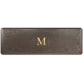  Signature Collection Heirloom 6' x 2' Anti-Fatigue Floor Mat in Antique Dark with Brown Base, 72'' W x 24'' D x 3/4'' Thick