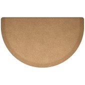  Granite Collection Studio Semi-Circle 36'' x 22'' Anti-Fatigue Floor Mat in Granite Gold, 36'' W x 22'' D x 3/4'' Thick