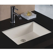  Rhythm Series Bisque China Undermount Bathroom Sink, 19-1/2''W x 15-1/2''D x 7-3/4''H