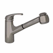  Marlin Single Hole Kitchen Faucet, Single Lever Handle Faucet with Pull-out Spray Head, Polished Chrome
