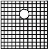 Noah Collection - Matching Sink Grid, 17'' W x 18'' D, 1 Grid