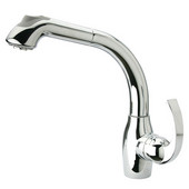  Metrohaus Single Hole Kitchen Faucet w/ Pull-Out Spray in Chrome Finish