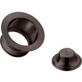  Cyclonehaus extended, solid brass, flange for deep fireclay sinks with 3-1/2'' Drains, Oil Rubbed Bronze Finish