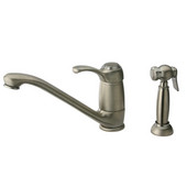 Single Lever Faucet w/ Side Spray in Brushed Nickel Finish