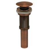  Pop-Up Mushroom Drain with Overflow, Antique Copper