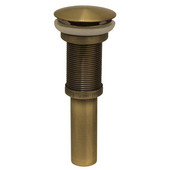  Pop-Up Mushroom Drain without Overflow, Antique Brass