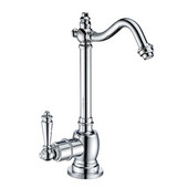  Point of Use Instant Hot Water Faucet with Traditional Spout and Self Closing Handle, Polished Chrome