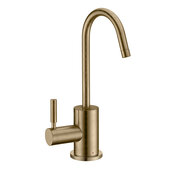  Point of Use Instant Hot Water Drinking Faucet with Gooseneck Swivel Spout In Antique Brass, Spout Height: 6-3/4'', Spout Reach: 4''