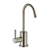  Point of Use Instant Hot Water Faucet with Contemporary Spout and Self Closing Handle, Brushed Nickel