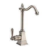  Point of Use Instant Hot Water Faucet with Traditional Spout and Self Closing Handle, Brushed Nickel