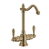  Point of Use Hot/Cold Water Drinking Faucet with Traditional Swivel Spout in Antique Brass, Faucet Height: 9-1/2'' H; Spout Reach: 5-1/2'' D