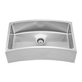  Chefhaus Single Bowl Front-Apron Sink, 31 5/8''W x 18 1/8''D x 8 7/8'' H, Brushed Stainless Steel