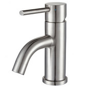  Waterhaus Single Hole Single Lever Lavatory Faucet in Brushed Stainless Steel