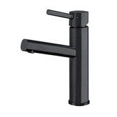  Waterhaus Lead-Free Solid Stainless Steel Single Lever Lavatory Faucet in Matte Black, Faucet Height: 12-1/4'' H; Spout Reach: 6-1/2'' D