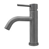  Waterhaus Lead-Free Solid Stainless Steel Single lever Elevated Lavatory Faucet In Gunmetal, 2''W x 6-1/2''D x 8-1/2''H