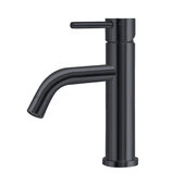  Waterhaus Lead-Free Solid Stainless Steel Single Lever Lavatory Faucet in Matte Black, Faucet Height: 8-1/2'' H; Spout Reach: 6-1/2'' D