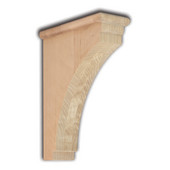  Shaker Corbel, 3-1/2''W x 9''D x 12''H, Available in Multiple Wood Species