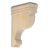 Shaped Bar Bracket, 2-1/2''W x 7''D x 10''H, Available in Multiple Wood Species