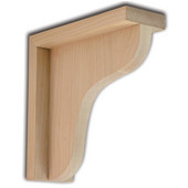  Bar Bracket, 2-5/8''W x 8''D x 8''H, Available in Multiple Wood Species