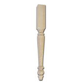  Maple Acanthus Table Leg in Multiple Finishes, 3-1/2''W x 3-1/2''D x 35-1/4''H