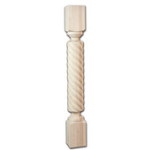  Maple Rope Bar Post in Multiple Finishes, 5''W x 5''D x 42''H