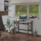  Xander Foldable Desk, Oyster Gray, 40'' W x 20'' D x 30'' H