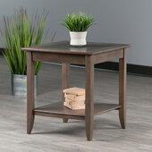  Santino Accent Table, Oyster Gray, 22-5/8'' W x 22-5/8'' D x 24'' H