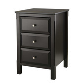  WS-20315, Timmy Accent Table, Black, 15.75'' W x 15.75'' D x 23.62'' H