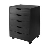  Halifax Cabinet for Closet / Office, 5 Drawers in Black