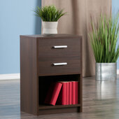  Molina Accent Table, Nightstand, Cocoa, 15-3/4'' W x 11-3/4'' D x 23-5/8'' H