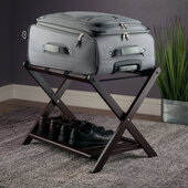  Remy Luggage Rack, Shelf, Cappuccino, 26-1/2'' W x 18-5/8'' D x 20'' H