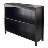 Terrace 2-Tier Wide Storage Shelf/Bookcase in Espresso, 37'' W x 11-3/4'' D x 30'' H