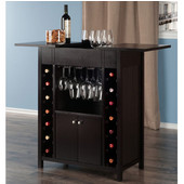  Yukon Wine Cabinet, Espresso, 30''W x 17-5/16''D x 37''H