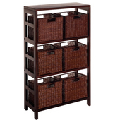 Winsome - Leo 7Pc Shelf and Baskets