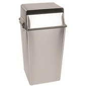  Classic Security Receptacle with Lock and Keys, Stainless Steel, 36 Gallons, 19''W x 19''D x 38''H