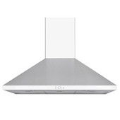  WS-50E Series Wall Mount Range Hood, 30''W, Brushed Stainless Steel, 550 CFM
